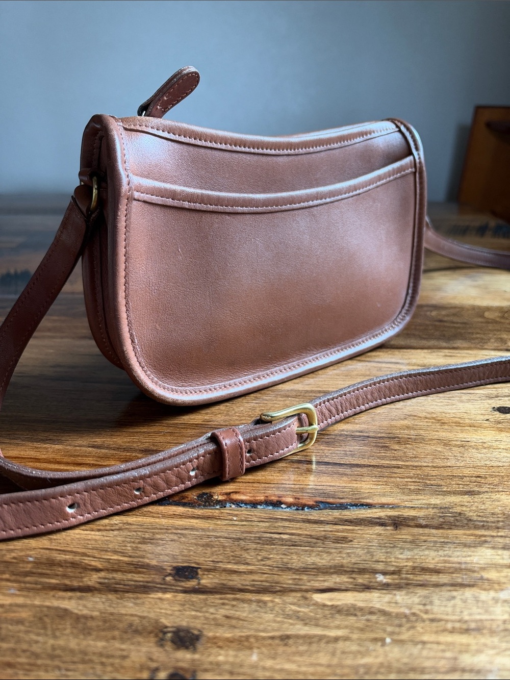 Coach Vintage Wendie Crossbody Bag 9031 in Saddle Excellent Condition